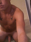 Cutie dude is showing his gay dick to camera