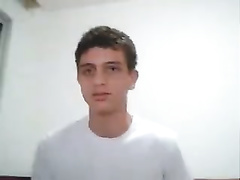 Fantastic Brazilian boy tortures his big cock