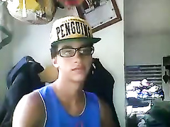 Uncontrollable cumshot all over Latin boy
