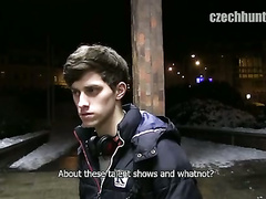 Convincing the guy to take the dick in his mouth