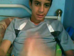Cute Arab teenager masturbates in web chat