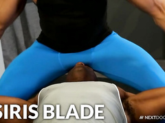 Damian Flexxx is between two hard dudes