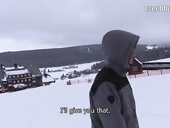 Twink hooks handsome young guy and pays him for tight blowjob