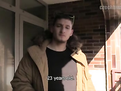 Dude in glasses earns on pizza delivery but it is not enough