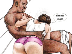 Beautiful womanlike teen twink handles big black dick with his young asshole