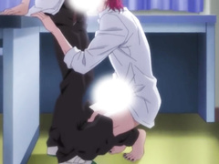 Red haired hentai twink is doing blowjob to gay cartoon boyfriend